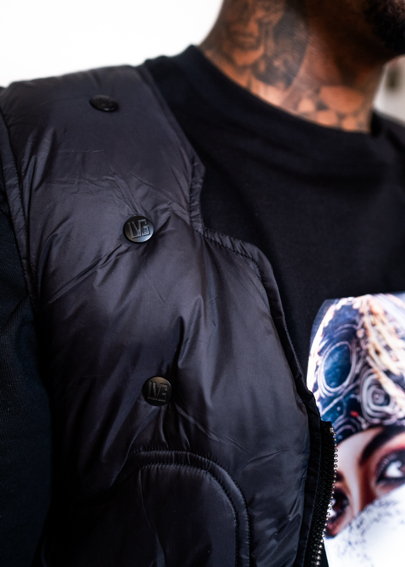 LVG Silhouette Black Padded Luxe Vest