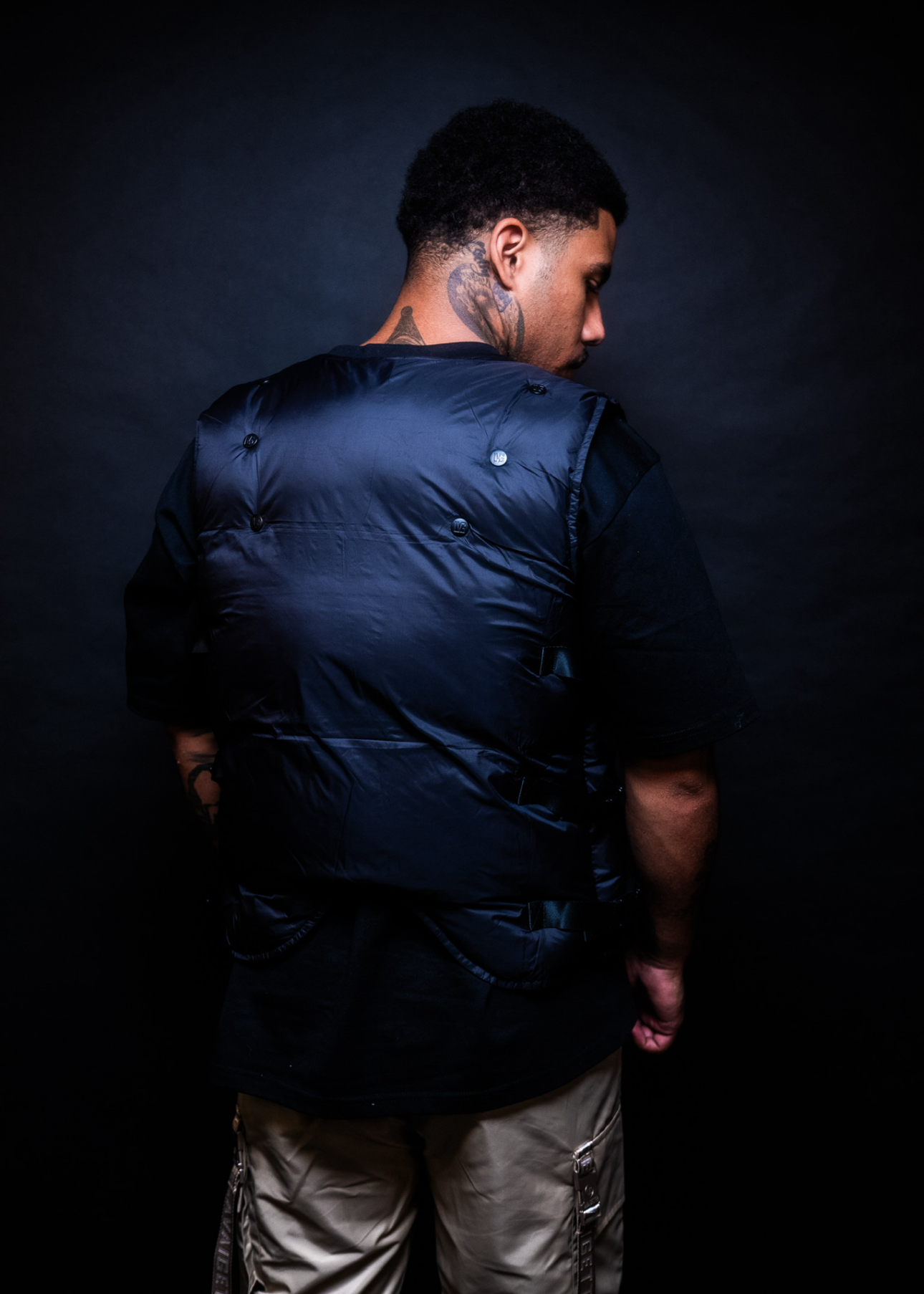 LVG Silhouette Black Padded Luxe Vest